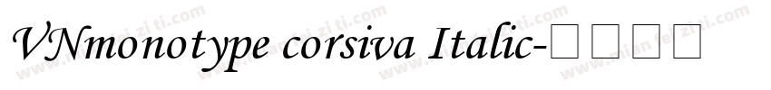 VNmonotype corsiva Italic字体转换